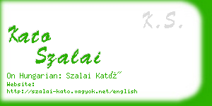 kato szalai business card